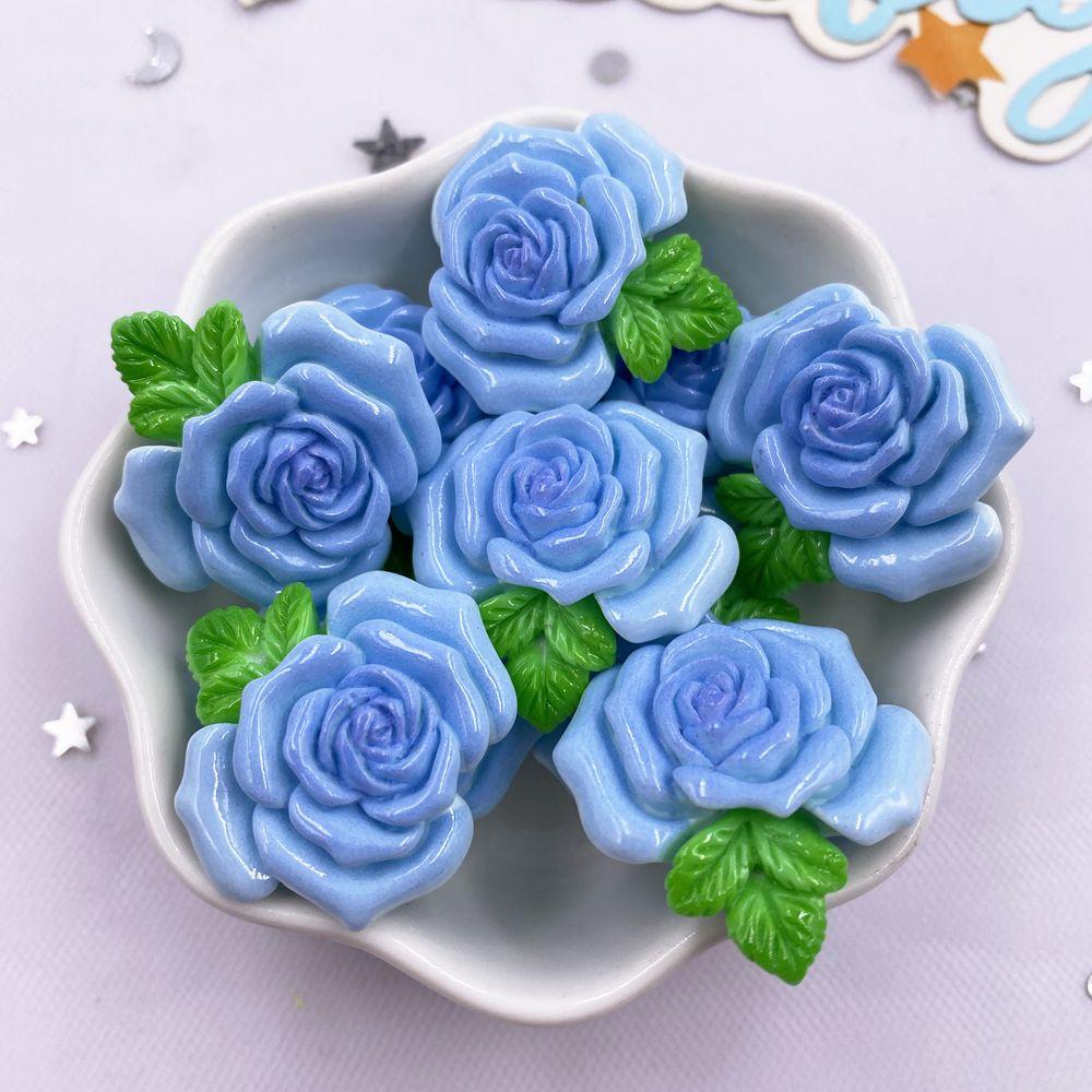 

10 ШТ. Смола Каваи Красочный Расписной Подсолнух Лотос Хризантема Плоская Спинка Цветок Камень Фигурка Скрапбукинг Бант Декор DIY Материалы для Рукоделия