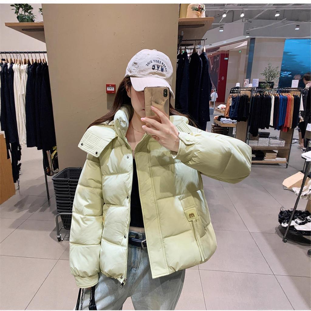 Winter Short Hooded Thickened Cotton-padded Jacket Loose Warm Outwear