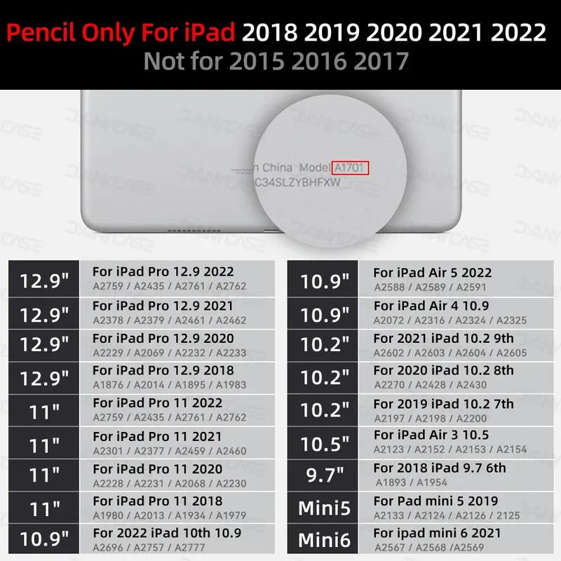 For Apple Pencil 2 1 Wireless Charging Stylus For iPad Air 4 5 Pro 11 12.9 Mini 6 Palm Rejection Tablet Stylus Touch Pen