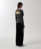 MAHAGRID Cut Off Ls Knit Charcoal(Mg2Fmfk614A)