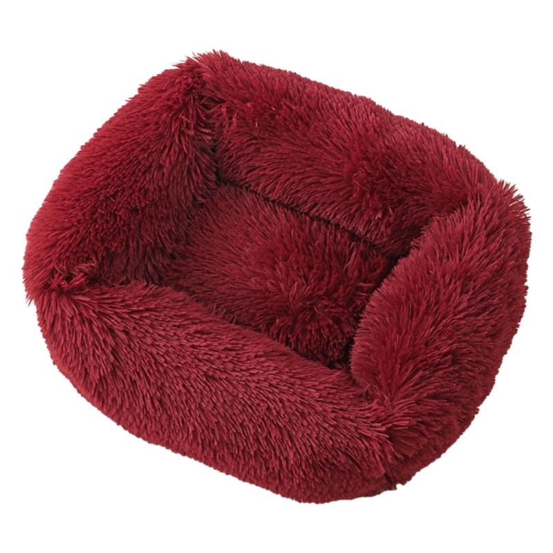 Creative Pet Bed Thicken Nest for Dogs and Cats Soft Plush Rectangular Sofa