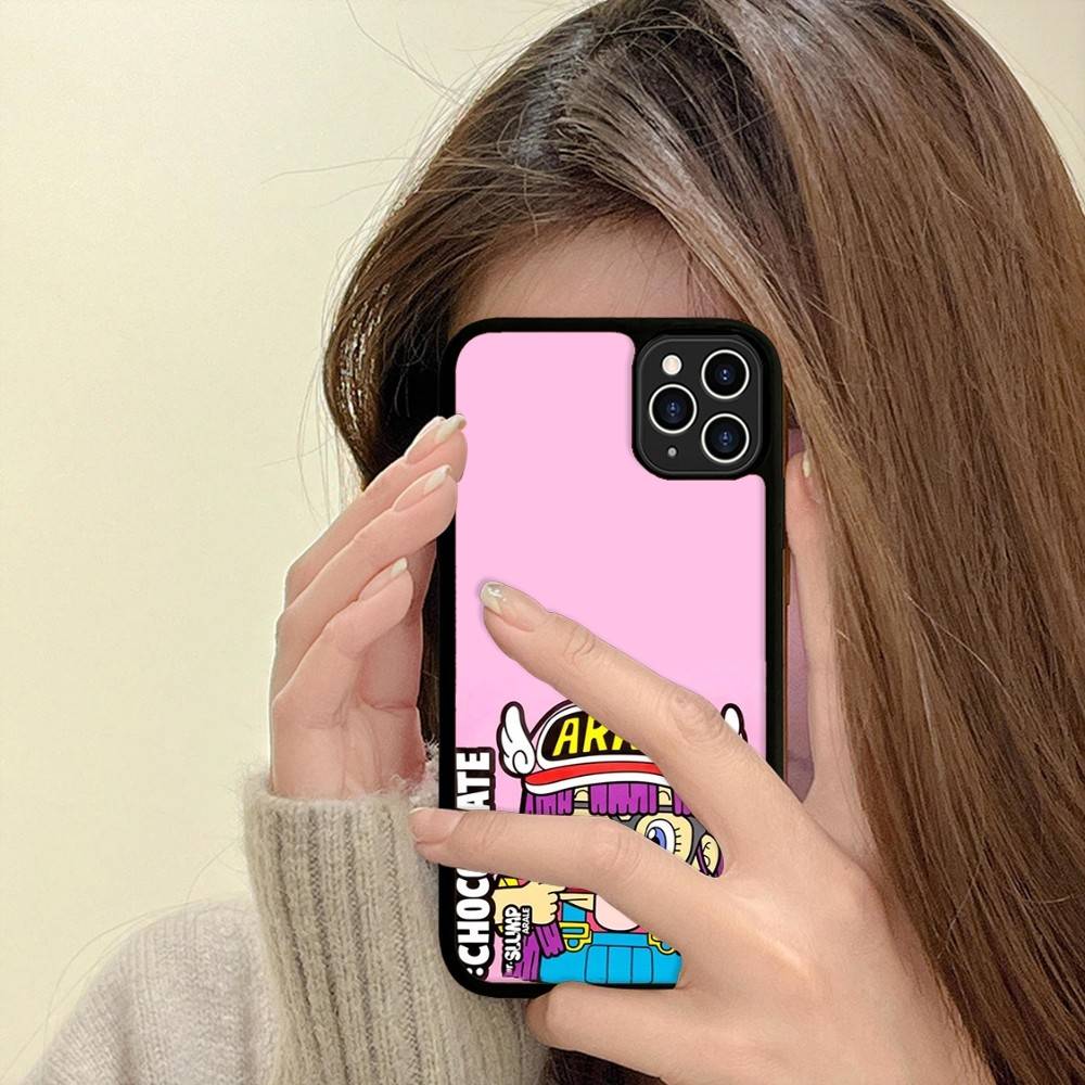 Cartoon Dr Slump Arale Phone Case For Iphone 11 12 13 14 15 Pro Max 17 16 Plus Hard PC+TPU Back Cover