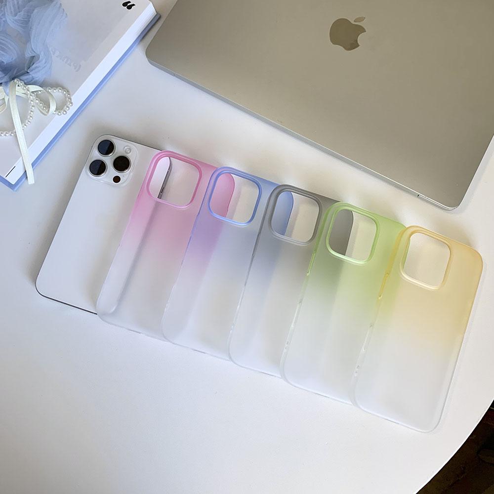 Ultra Thin Phone Case For iPhone 16 15 14 13 12 Pro Max Plus Slim Matte Translunt Bumper Back Cases Cover