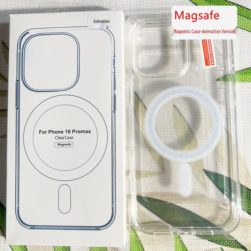 iPhone 16 Pro Max Magnetic Transparent Acrylic Protective Case iPhone 15 Pro Max