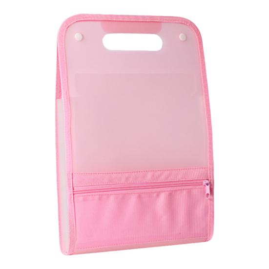 Expanding File Folder A4 13 Compartment Translucent File Case with Handle Waterproof Document Organizer Student Test Papers School Supplies