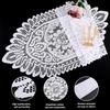 2 Pack 12.9x45.7 Inch Lace Rectangular Table Runner,White Dresser Scarf Doilies,Coffee Table Runner for Bedroom Furniture, Home Decor