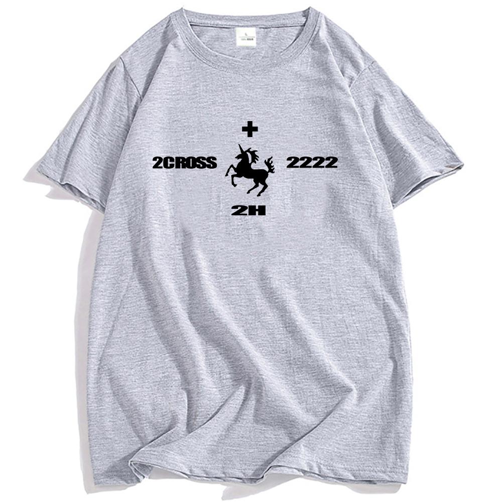 2hollis Rapper Grunge Unisex Streetwear Summer Short Sleeve T-shirt Loose Hip Hop T Shirt O-neck Fashion Men Women Tshirts