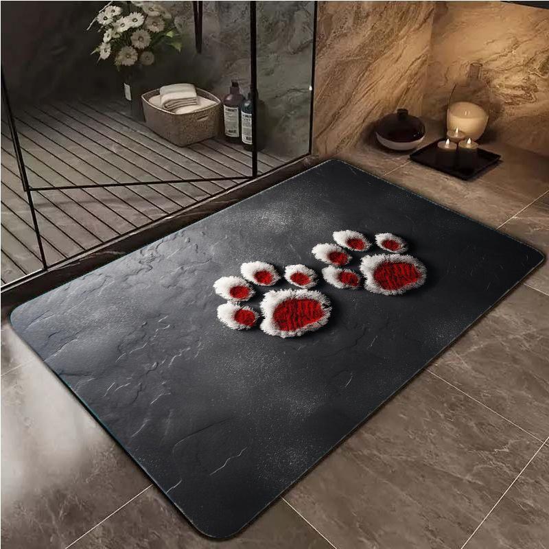 Cute Cat Decorative Floor Mat - Dirt & Wear-Resistant, Easy-Clean Entrance Mat
