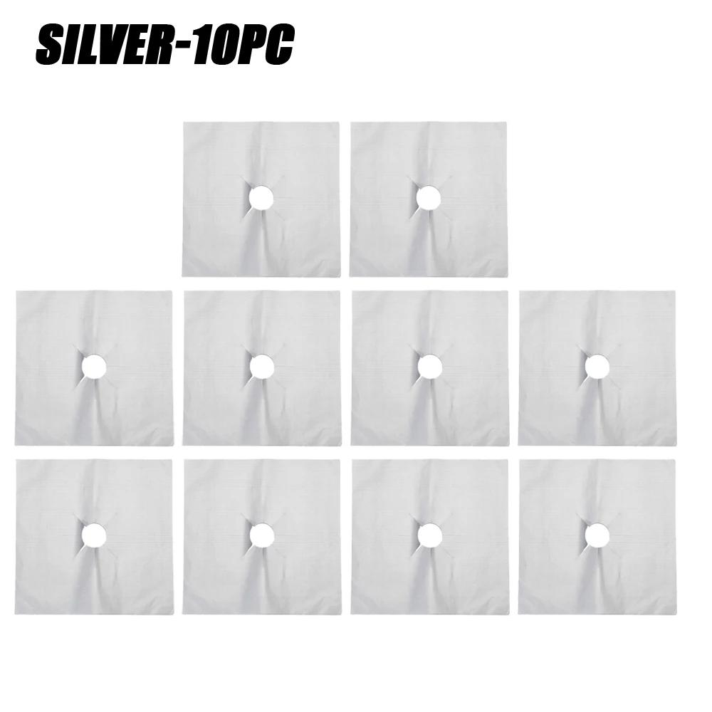 1-15PCS Gas Stove Protector Mat Reusable Washable High Temperature Resistant Oil Stain Proof Non-Toxic Easy Clean Kitchen Mat