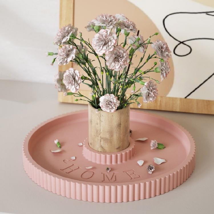 Round Silicone Tray Mold Handmade Coasters Mould Candle Tray Molds for Creating Resin Coasters and Functional Art Pieces