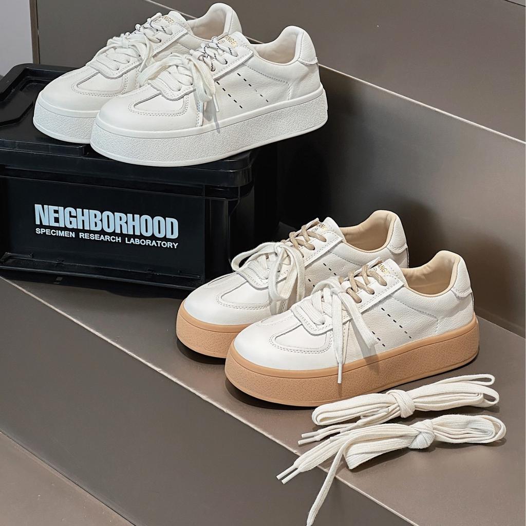 Non-slip thick-soled versatile retro German training shoes women's 2025 spring new sports little white shoes lightweight casual board shoes