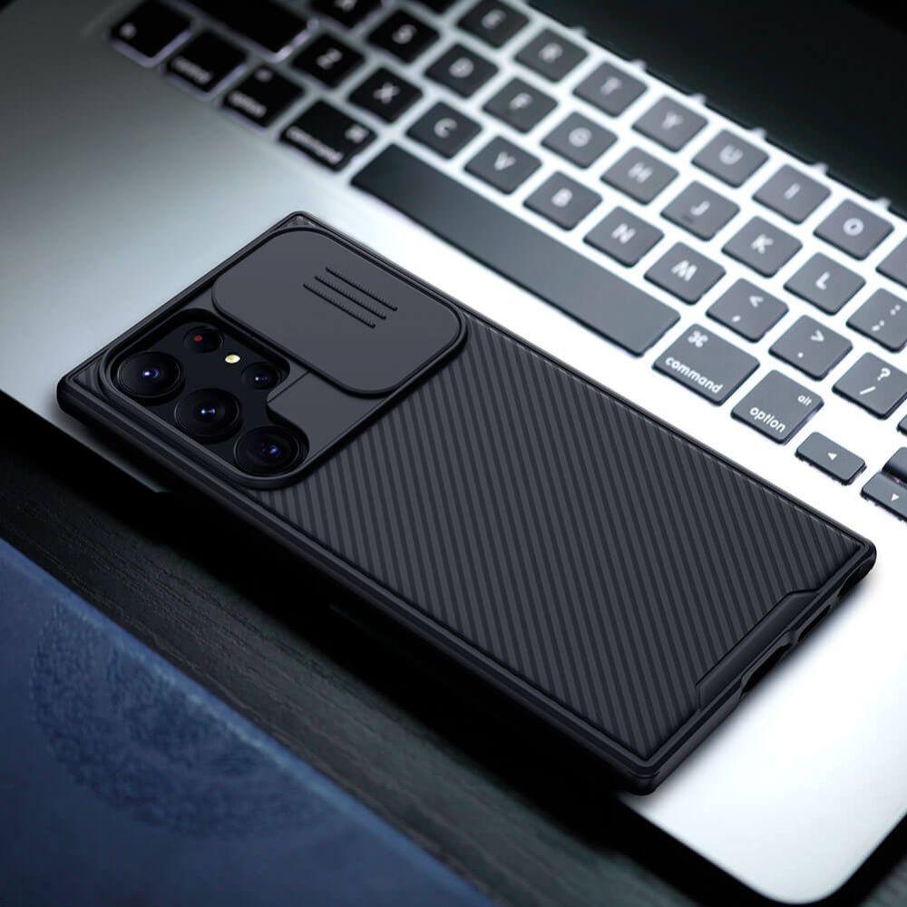 NILLKIN Case for Samsung Galaxy S23 Ultra, CamShield Pro Case, Black