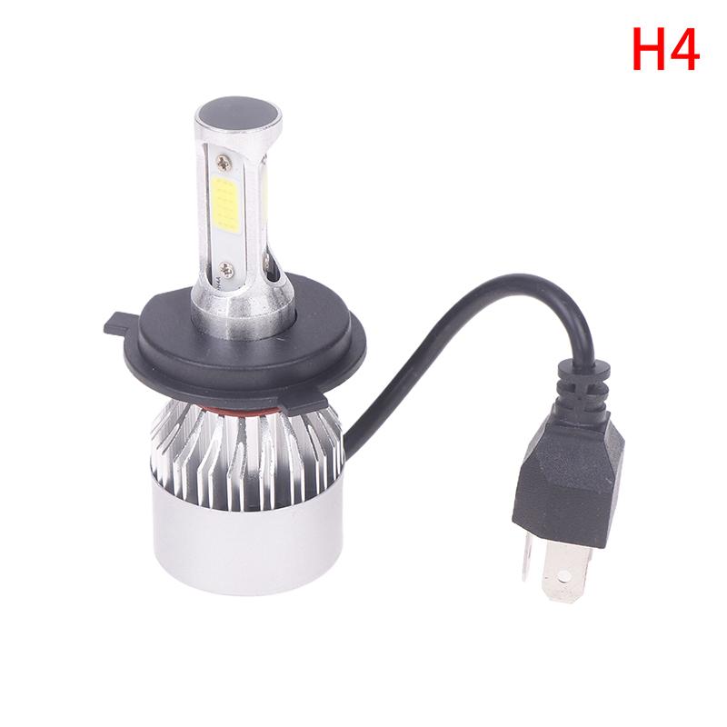 1Pc Car Bright H4 H7 H1 H3 Led Front Fogs Lights Lamps Beads 8000Lm Cob Chips With Cooling Fan Longer Lifespan