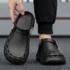 Quick-Dry EVA Solid Color Mens Sandals Fashion Trendy Lightweight Outdoor Travel Beach Shoes Casual Men’s Slippers