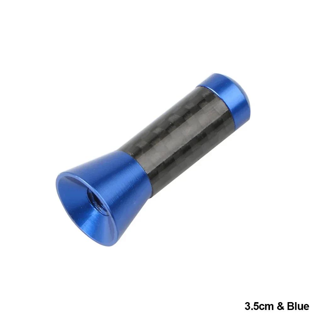 3.5/8/12cm Car Roof Antenna Carbon Fiber Radio Aerial Antenna Radio FM/AM Metal Receiving Antennas Short Stubby Mast Antenna