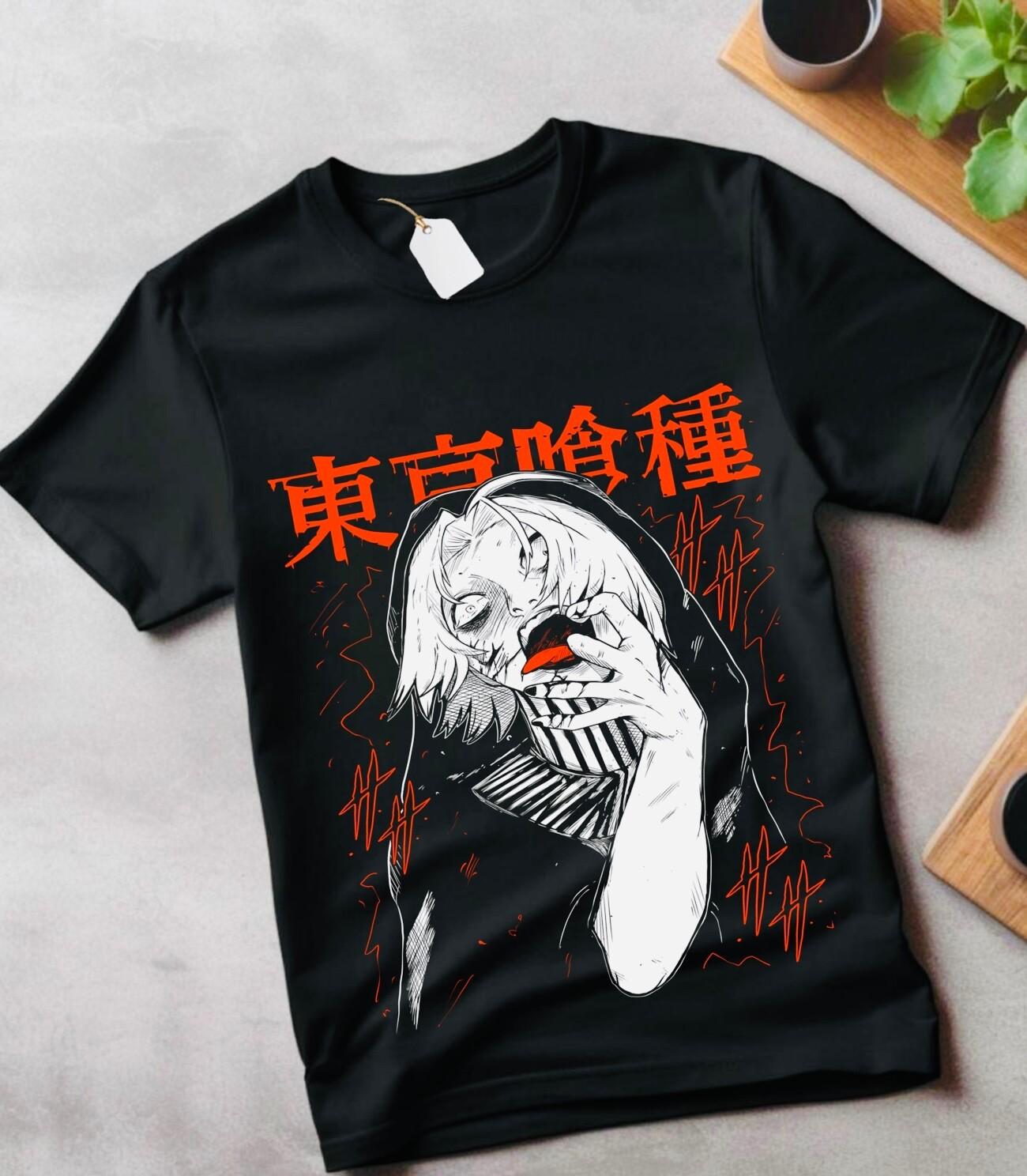 Seidou Takizawa T-Shirt Mens Womens Tees Top Tokyo Ghoul Strip Horror Anime Shirt gift 2XL
