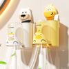 Kids Toothbrush Holders with Cups Wall Mounted & Saves Space Toothbrush Organizes Upgrades for Family Bathrooms