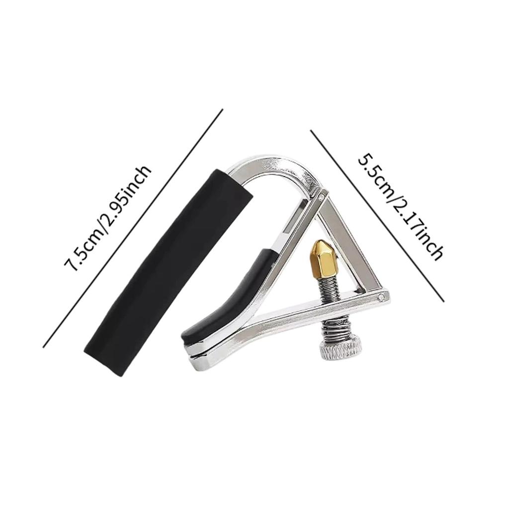 Metal Guitar Capo Adjustable Anti-slip Guitar Kapo Clip for Acoustic Electric Guitar Classical Guitar Musical Accessories Parts