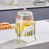 Fruit Flower Tea Cold Water Kettle - Food-Grade Plastic Beverage Barrel with Electroplated Faucet