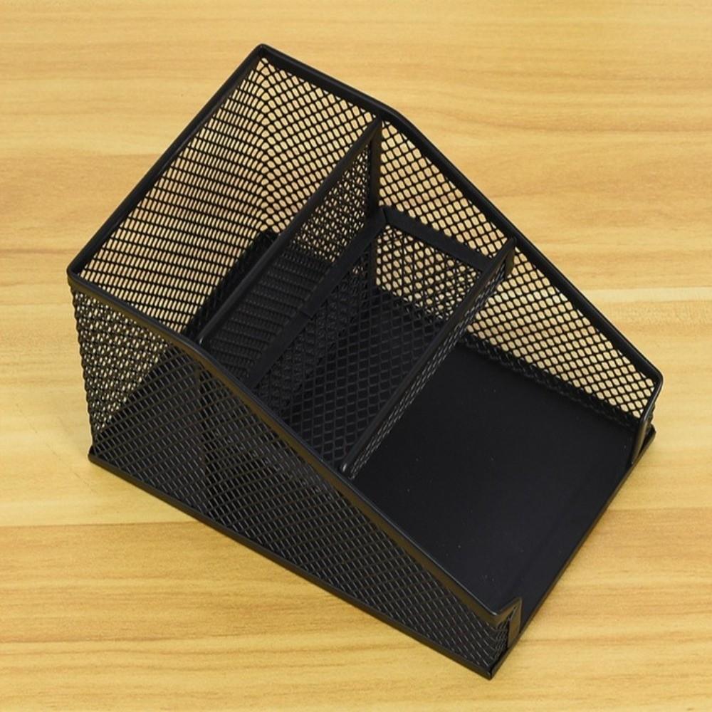 Space-saving Pen Holder Metal Stationery Organizer New Desk Organization for Desktop Stationery