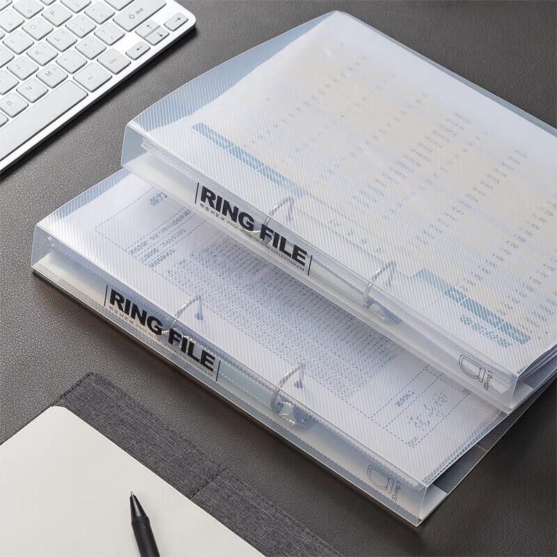 Deli 5381 A4 2-Ring D-Shape File Folders (10 Pack)