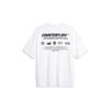 Li Ning CF Letter Print Sweat-Absorbing Cool-Dry Antibacterial Short Sleeve T-Shirt Men T-Shirts Standard-White ATSU601-2