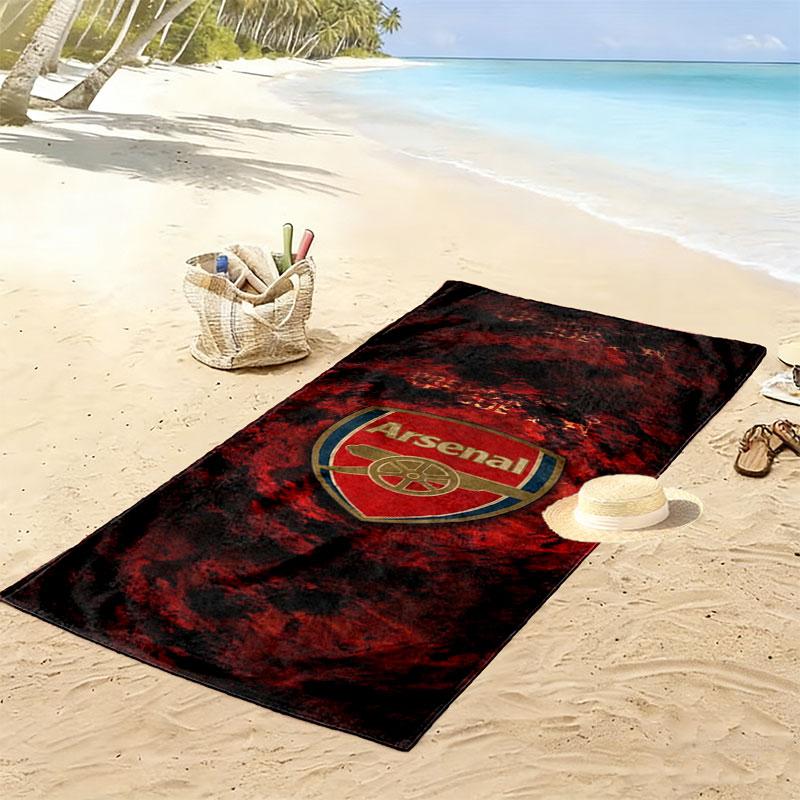 Arsenal F Print Beach Towel, Large Soft Quick Dry Towel for Beach Camping Swimming