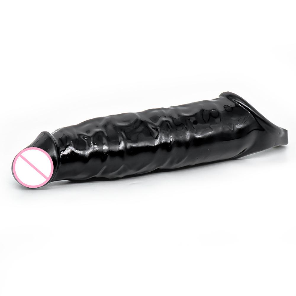 Men's Simulation Exotic Condom Thickened and Widened Condom Penis Delay Sleeve Couple Sex Adult Supplies