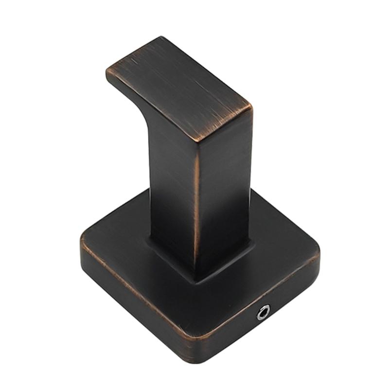 Set di 2 Ganci da Parete Quadrati in Bronzo Sistema di Aggancio Antiscivolo Resistente alla Corrosione Acciaio Inossidabile 304 Mensola da Bagno