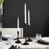 Matte Black Taper Candle Holder Set of 3 Black Candlestick Holders Modern Farmhouse Candle Stick Candle Holder for Candlesticks for Wedding Christmas