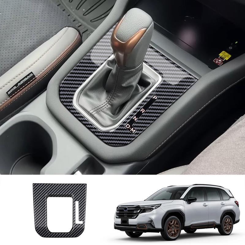 LHD RHD For Subaru Forester 2025 2026 ABS black Center Console Gear Shift Panel Cover trim Gear Head Knob Interior Accessories