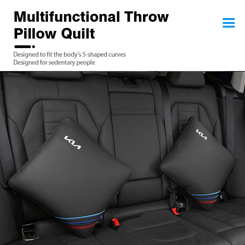 WJSM2 For KIA High-end Car Headrest Waist Pillow Lumbar Support Cushion Cerato Soul Venga Forte Spectra Sedona Niro Cadenza