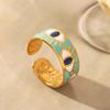 European and American Devil's Eye Open Ring - High-End, Trendy Exaggerated Jewelry for Women