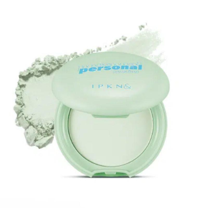 IPKN Personal Tone Correcting Blur Pact Green 5.5g Pore Blurring Tone Correcting Powder Pact K-Beauty