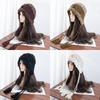 Internet Celebrity Fashion Retro Crochet Plush Woven Fur Hat Women Autumn and Winter Flowers Outdoor Photo Travel Hat