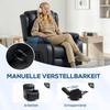 Massage Chair, Heat & Reclining Function, Faux Leather, Up To 150kg, 97x92x104cm, Black