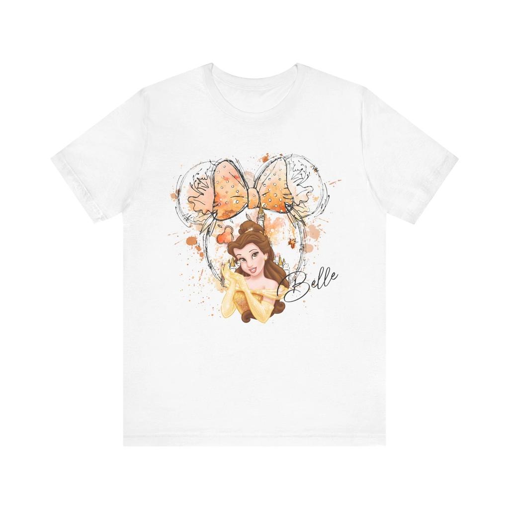 T-Shirt Princess Belle Watercolor Design