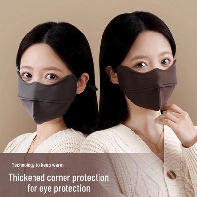 Super Gong 3D Fischgräten Wintersport Gesichtsmaske: Dick, Warm, Atmungsaktiv, Waschbar, Sonnenschutz