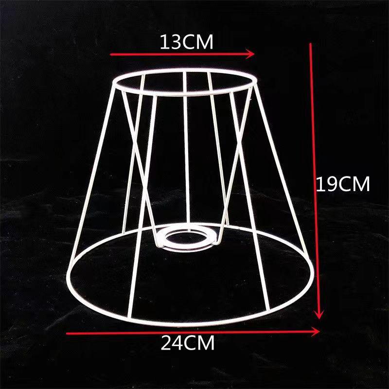 Χειροποίητος Πλαίσιο Αμπαζού Τέχνης με Σχοινί DIY: Στρογγυλά & Τετράγωνα Σιδερένια Εξαρτήματα για Επιτραπέζια Φωτιστικά