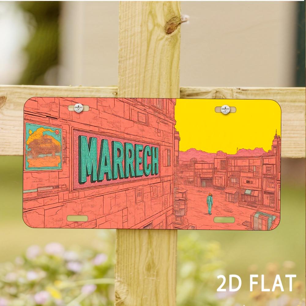 

D Flat pc Vintage Style Metal Wall Sign MARRECH Artistic Decorative Plaque for Home Garage Cafe Bar Durable Dustpro 15x30cm(5.9x7.8inch)