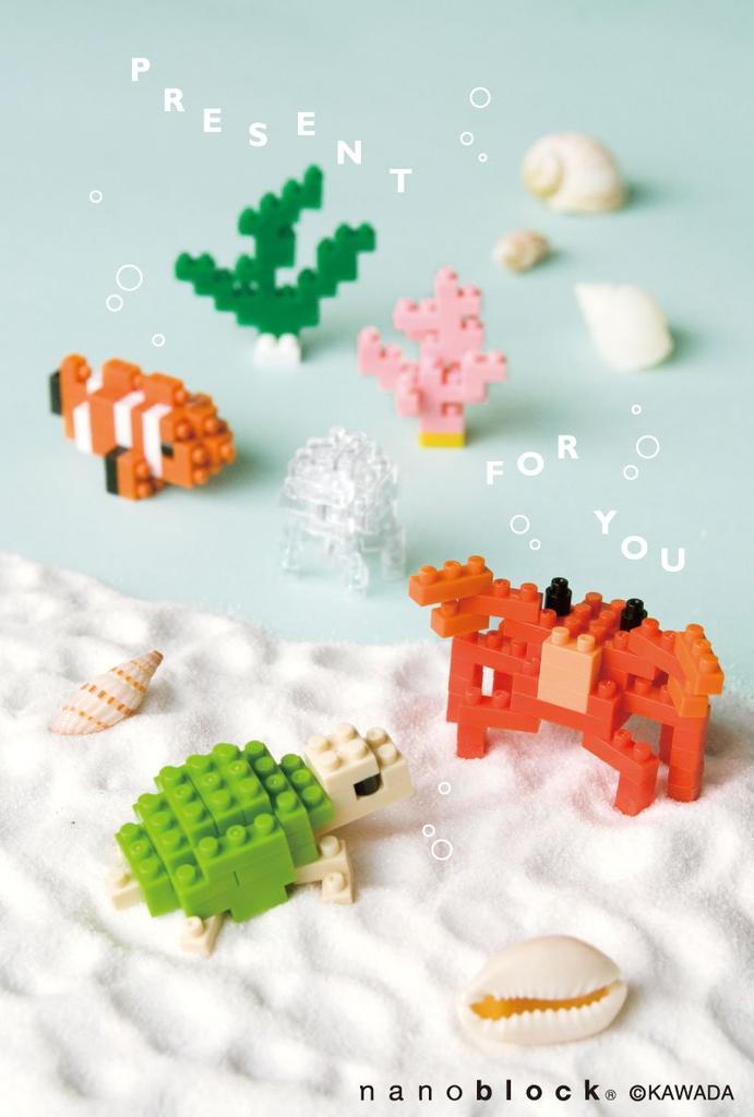 Nanoblock Postcard Multipurpose (Sea Creatures)