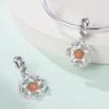 Original Charms Copper Floral Hanging Decorations Plants Beads Fit Bracelet Women Jewelry Making Diy Gift