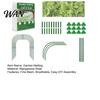 Rust-resistant Garden Hoops Netting Kit for Raised Beds, Fine Mesh Row Cover, Grow Tunnel Steel Core with Clips, Insect Barrier Greenhouse Vegetable