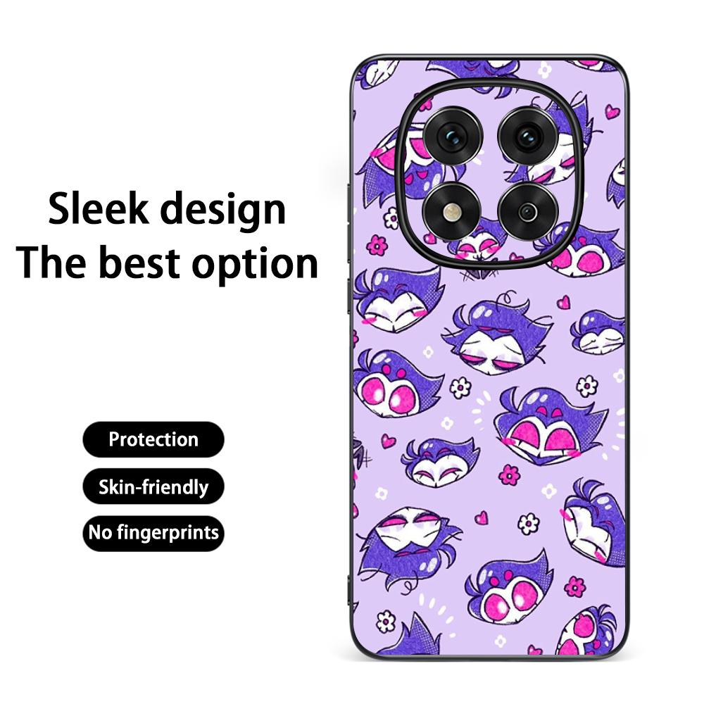 Klassisches Anime Helluva Boss Muster Handyhülle Für Redmi Note 14 13 12 11 Pro Plus S 5G 14C A3 Weiche Schwarze Handyhülle