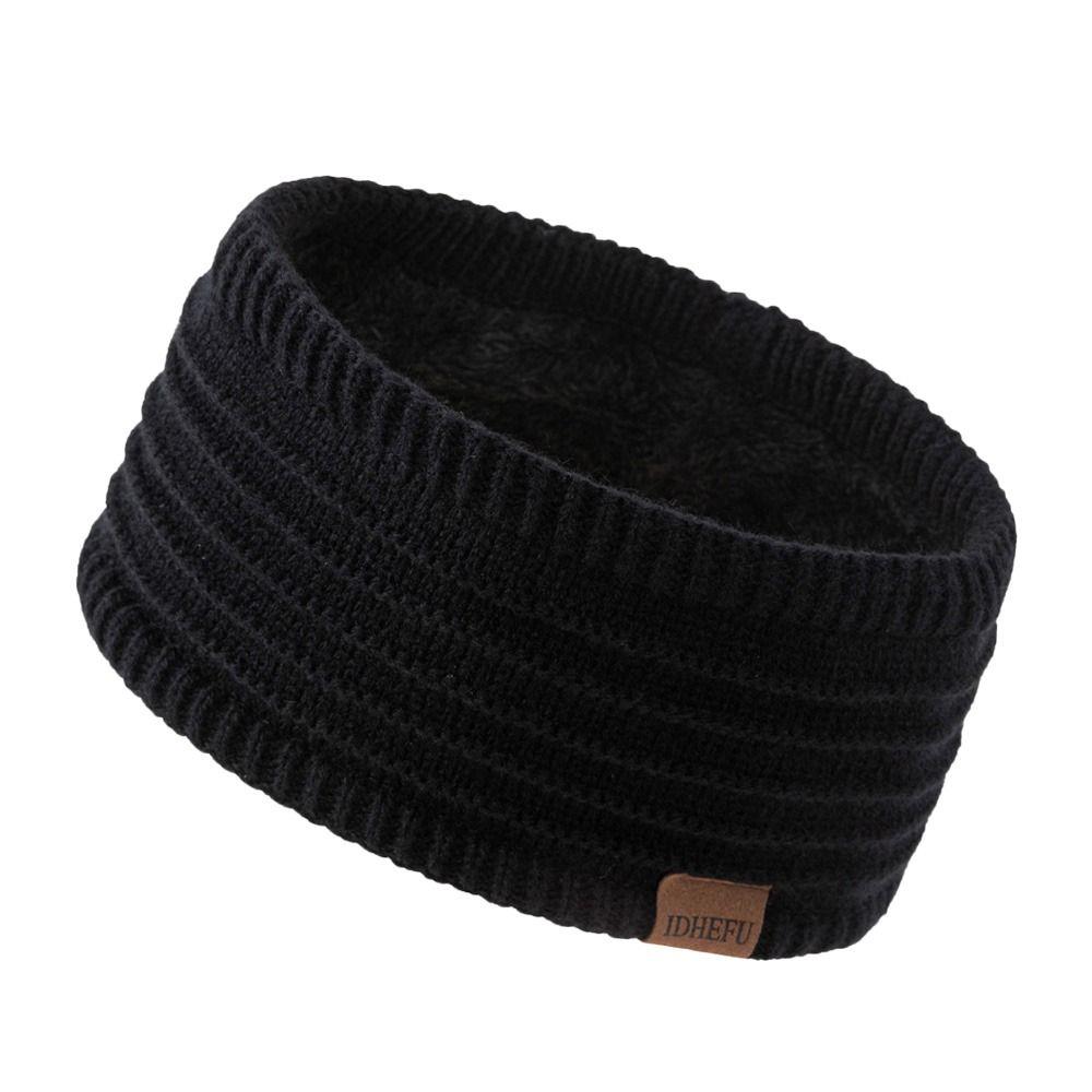 Warm Knitted Headbands Fleece Lining Hair Band Fashion Headscarf Girls