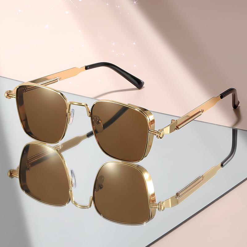 Metallracing High-End Punkstil Solglasögon Personliga Hip-Hop Street Party Solglasögon Fashionabla Artiklar