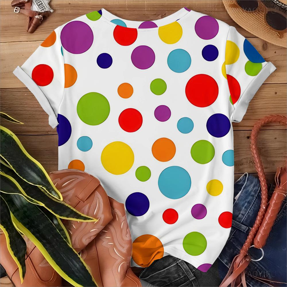 Women's T-shirt Casual Fashionable And Comfortable White Short Sleeve