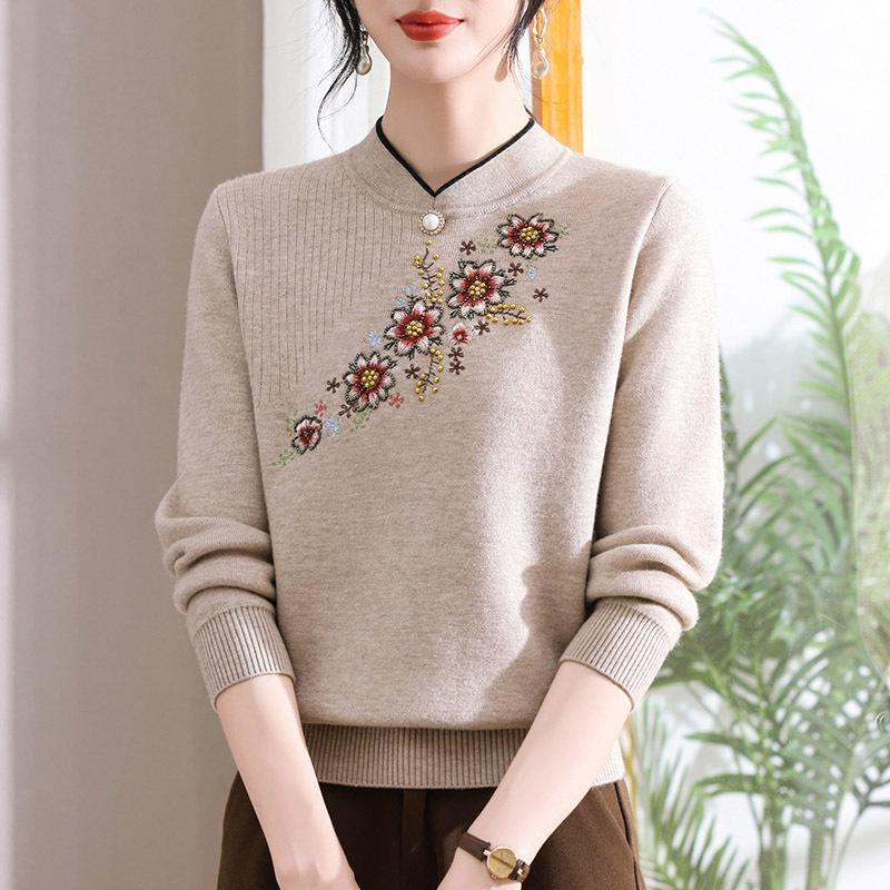 Women's Fleece-Lined Sweater: Warm, Thick One-Piece for Autumn and Winter