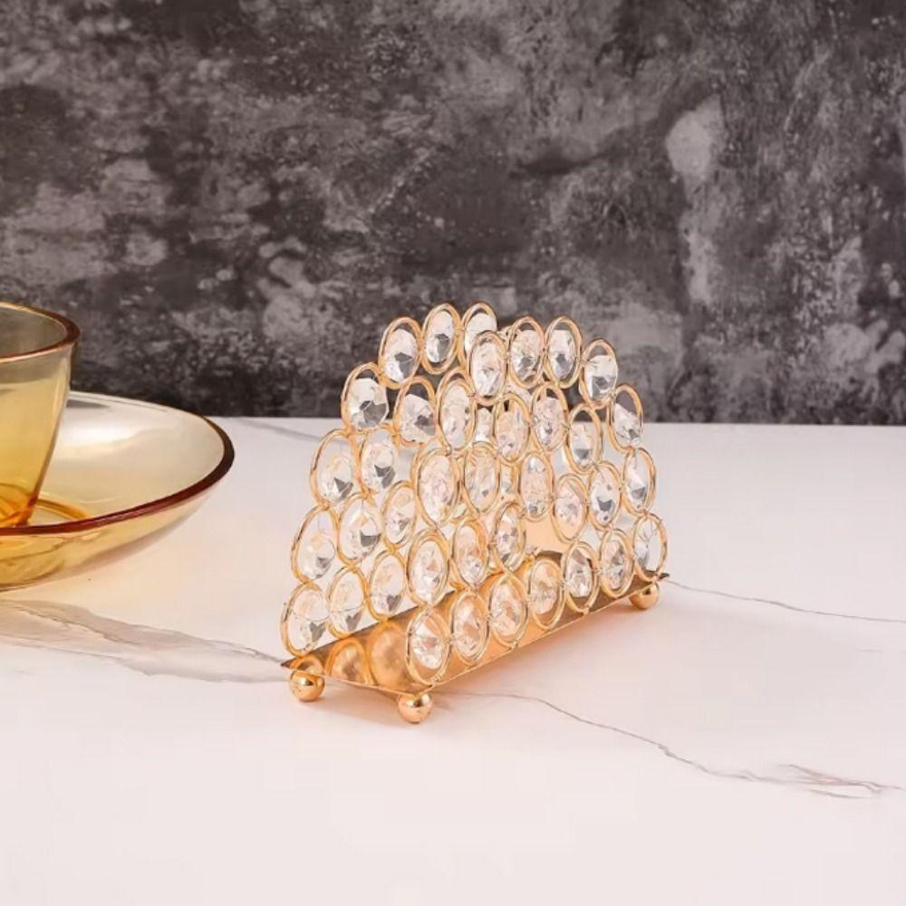Elegant Crystal Napkin Holder Nordic Style Tissue Holder Tissue Dispenser Restaurant Hotel
