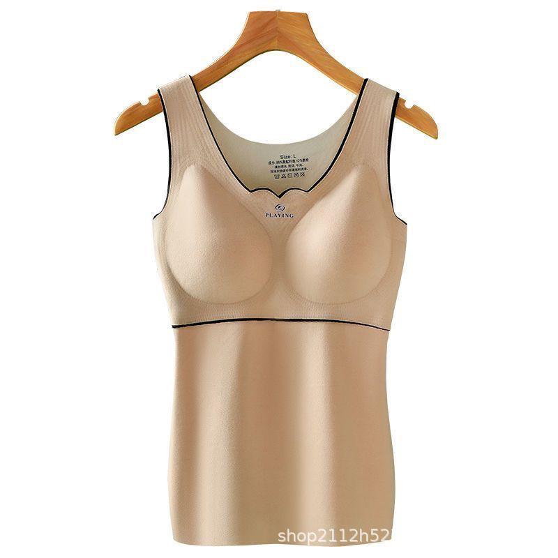 

Женский двусторонний терможилет из немецкого бархата с нагрудными накладками для осени и зимы L (for 80-100 jin)